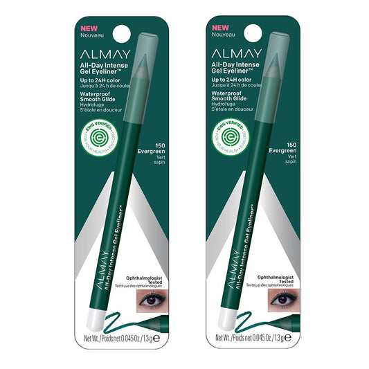 Pack of 2 Almay All-Day Intense Gel Eyeliner, Evergreen 150 Beauty & Personal Care Almay