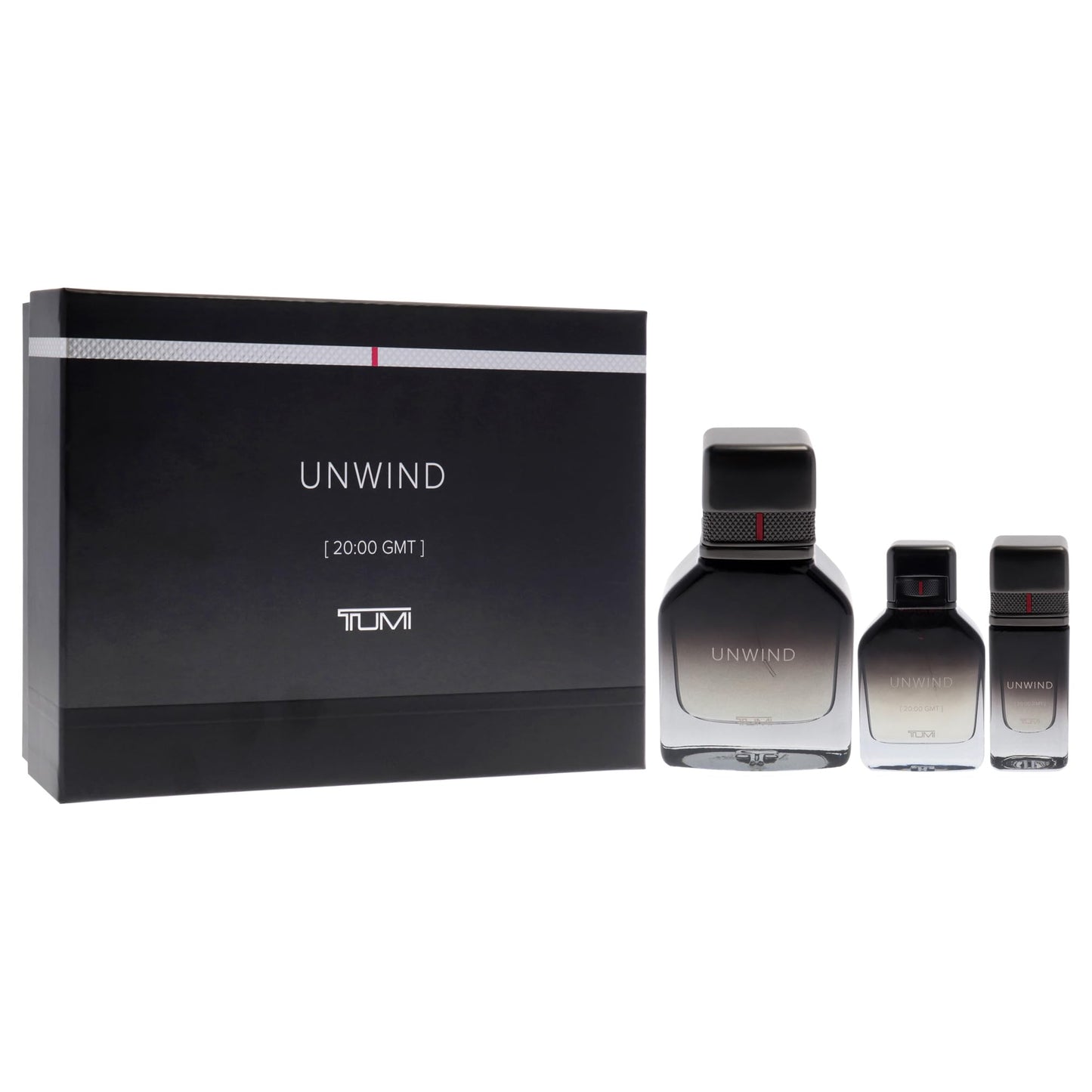 Unwind by Tumi for Men - 3 Pc Gift Set 3.4oz, 1oz, 0.5oz - EDP Sprays Beauty & Personal Care TUMI