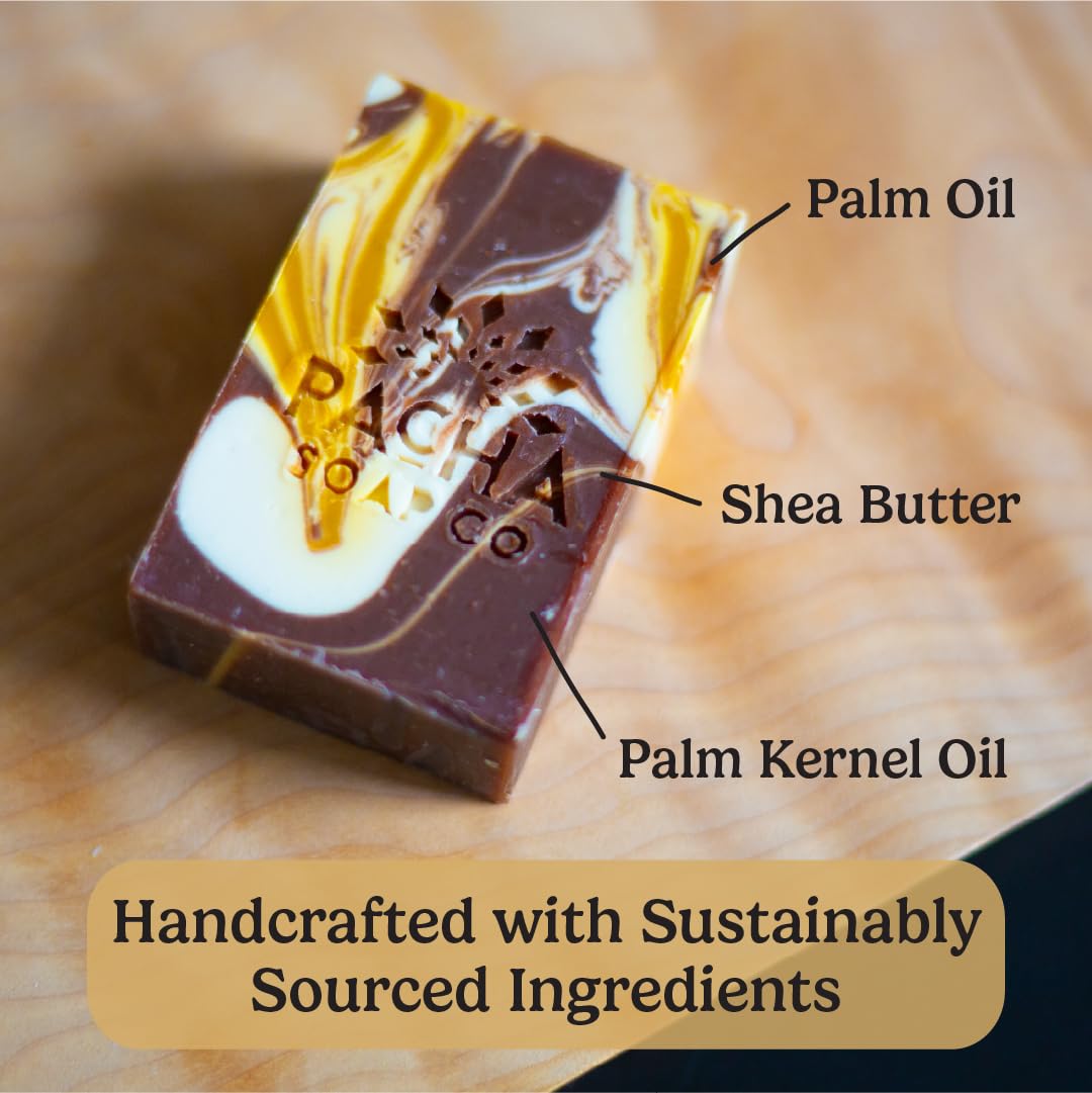 Pacha Soap Co. Almond Goat Milk Bar Soap - Handcrafted All Natural Premium Soap Bars for Face, Body & Hands, Hydrating & Soothing with Essential Oils Beauty & Personal Care Pacha Soap Co