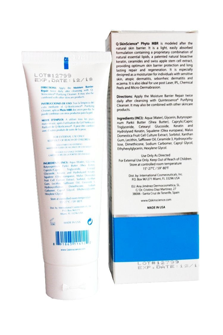 Phyto-Active Moisture Barrier Repair MBR Lotion with Plant Stem Cells, Ceramides, Essential Fatty Acids, Natural Bioactive Keratin, Antiaging Beauty & Personal Care Quintessence
