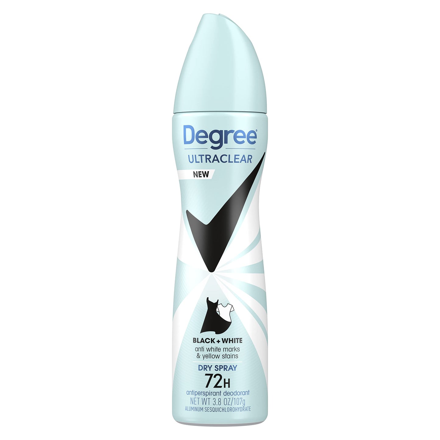 Degree UltraClear Antiperspirant Deodorant Dry Spray Anti White Marks and Yellow Stains Black+White Deodorant for Women 3.8 oz Beauty and Personal Care Degree