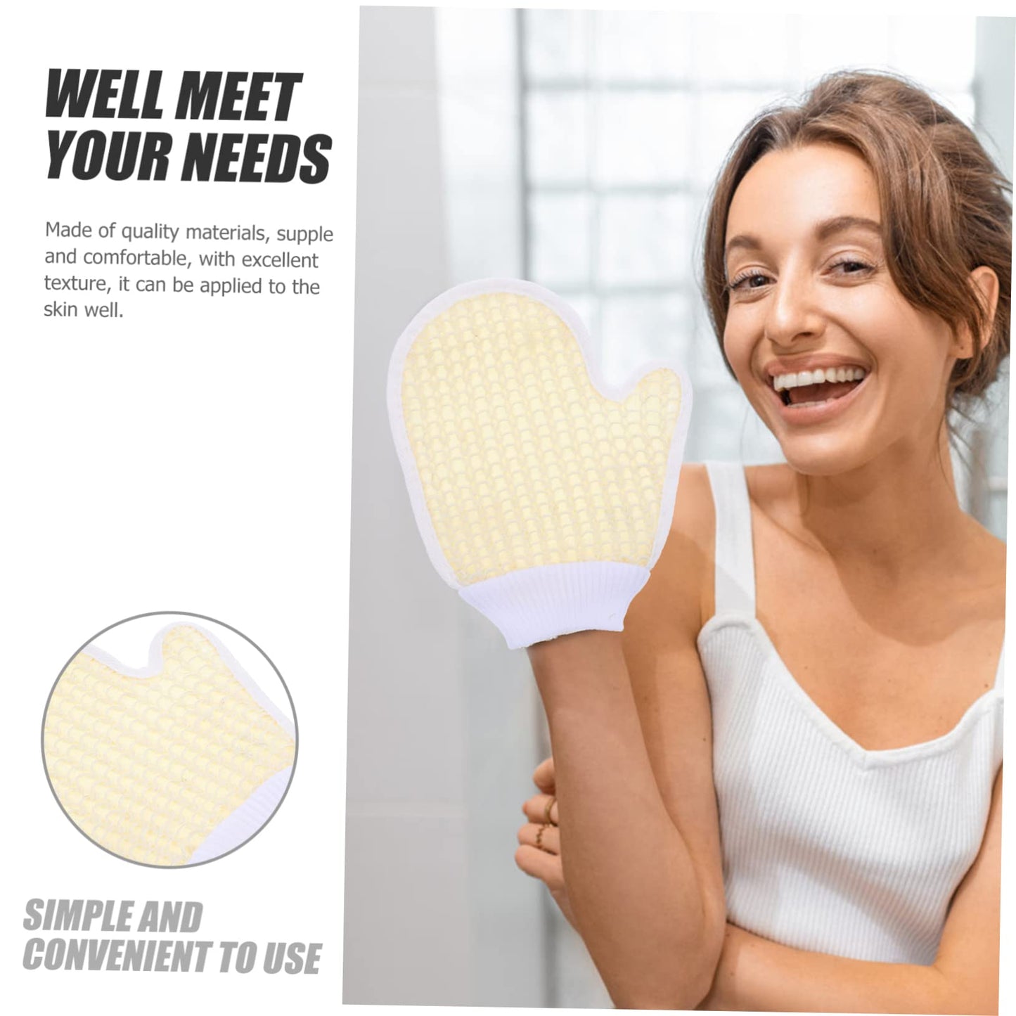 Bath Towel 2PCS Bath Gloves Shower Gloves Body Scrub mitt Body Scrub Brush Korean exfoliating Bath mitt spa Facial for face Supple s Chenille Cloth Beauty and Personal Care Beaupretty