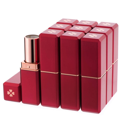Allwon 10Pcs Red Empty Lipstick Tubes DIY Lip Balm Container (Square Tube) Beauty & Personal Care Allwon