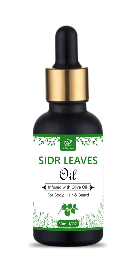 al masnoon Sidr Leaves Oil/Sidr Leaves Infused With Olive Oil/For Body, Hair & Beard/For Ruqaiya/ 30Ml(Pack Of 1) Beauty and Personal Care al masnoon