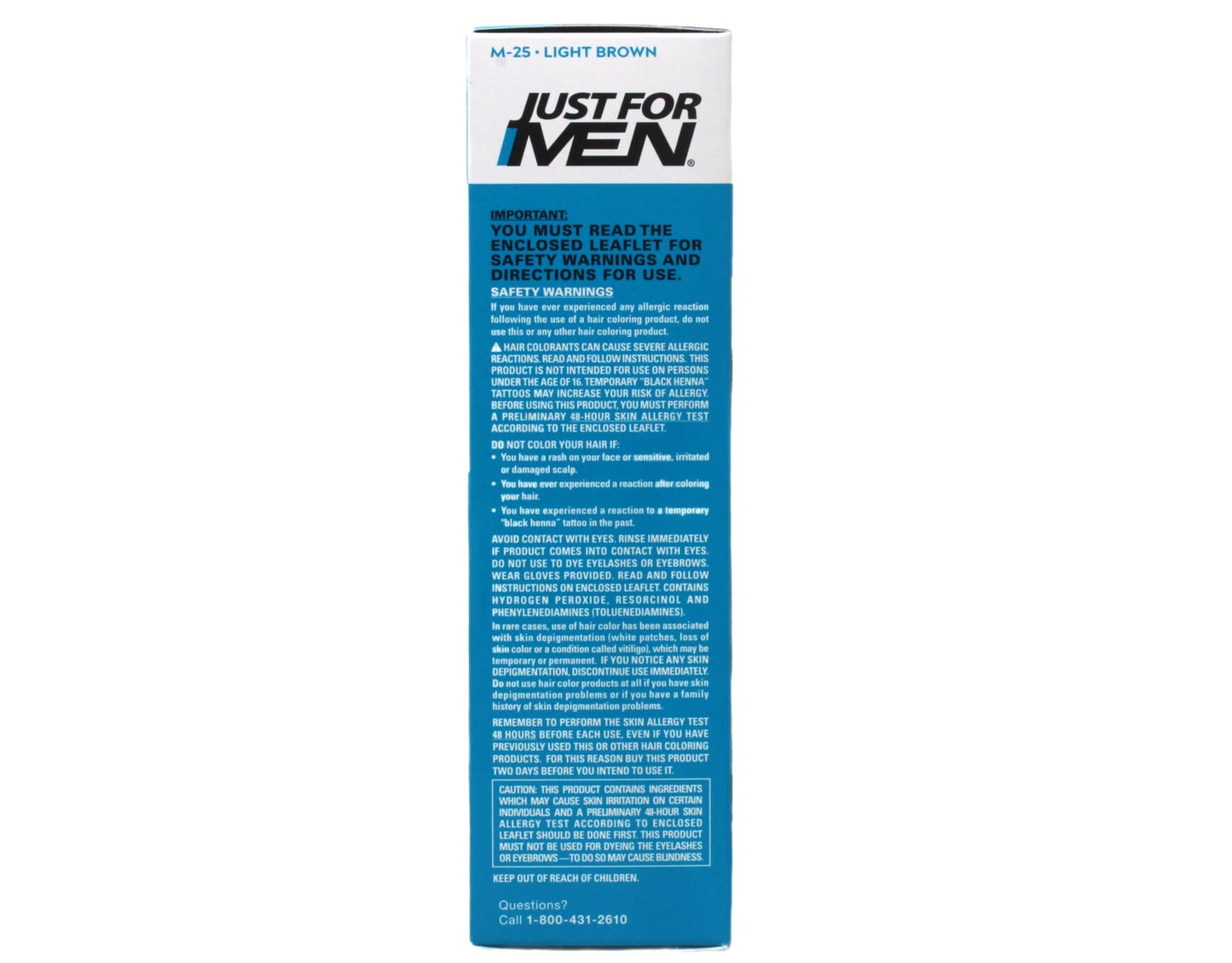 Just for Men Brush-In Color Gel, Mustache & Beard M-25 Light Each, Brown Beauty & Personal Care Just for Men