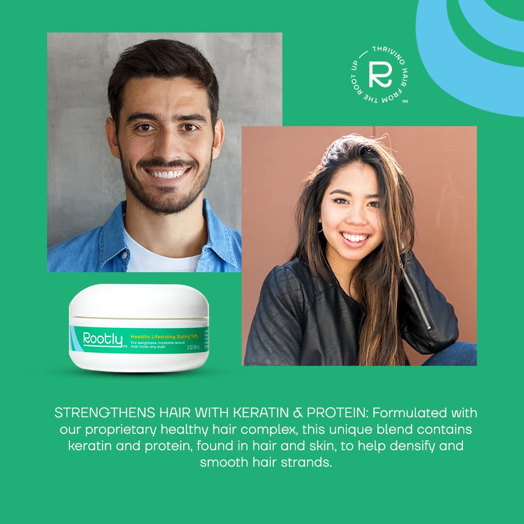 Rootly Hair Styling Cream – Conditions & Protects, Strengthens with Keratin & Protein, Nourishes Hair & Scalp, Controls Hair, Paraben-Free, Unscented Beauty & Personal Care Rootly