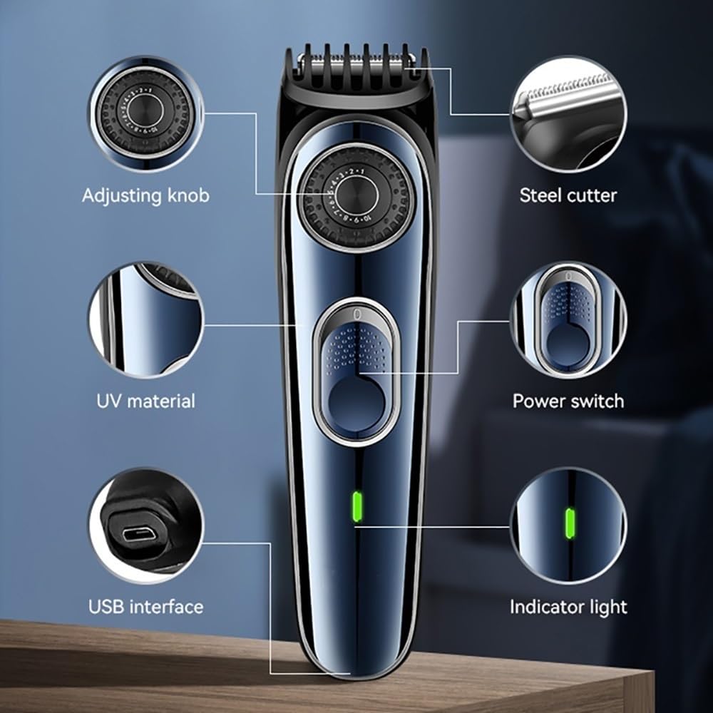 GLESVOWIO Mens Hair Clippers Professional Hair Clipper Hair Trimmer for Men Shaver Hair Cutting Machine Barber Accessorie Cut Machin Beard Trimmer Beauty and Personal Care GLESVOWIO