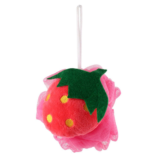 Ruilogod Home Bathroom Strawberry Design Washing Foam Bubble Mesh Bath Shower Sponge Ball (id: a07 d0b 093 e41 08e Beauty and Personal Care Ruilogod