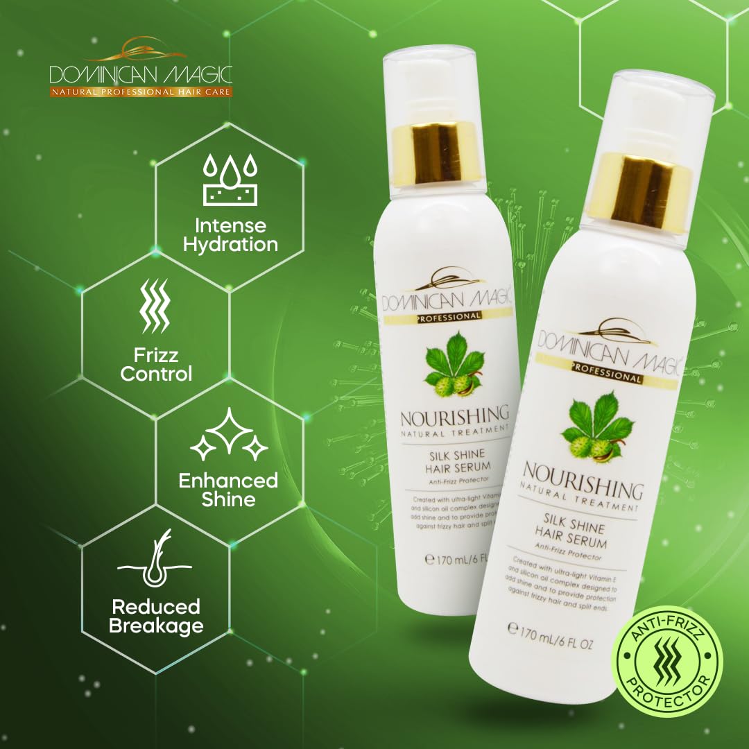 DOMINICAN MAGIC Nourishing Hair Styling Serum, Anti-Frizz Serum & Hydrating Hair Treatment for Dry, Frizzy Hair, 6oz Beauty & Personal Care DOMINICAN MAGIC
