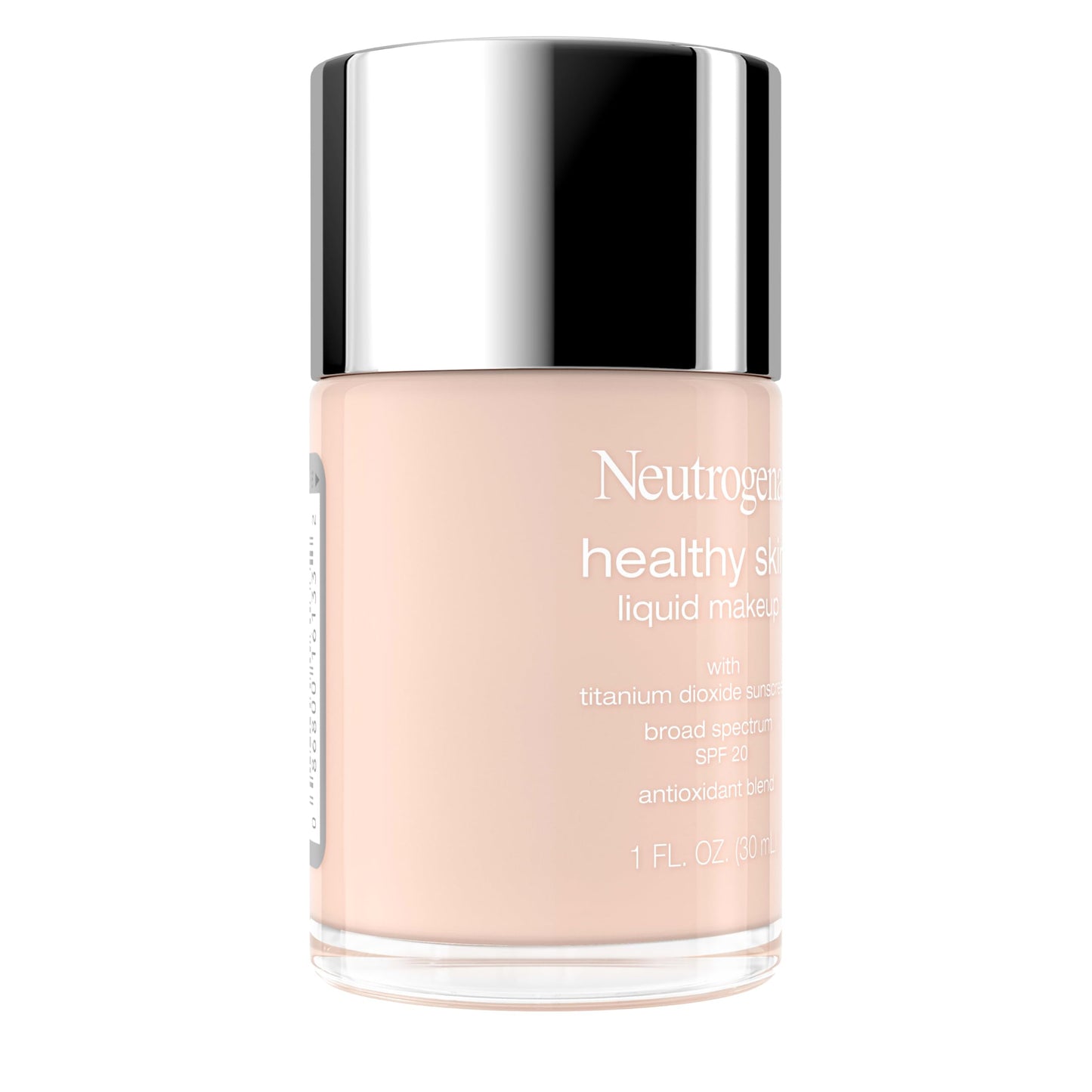 Neutrogena Healthy Skin Liquid Foundation Makeup Broad Spectrum SPF 20 Sunscreen, Medium Coverage, Vit B5, Antioxidants, All Day Wear, Shell 100C, 1 Beauty & Personal Care Neutrogena