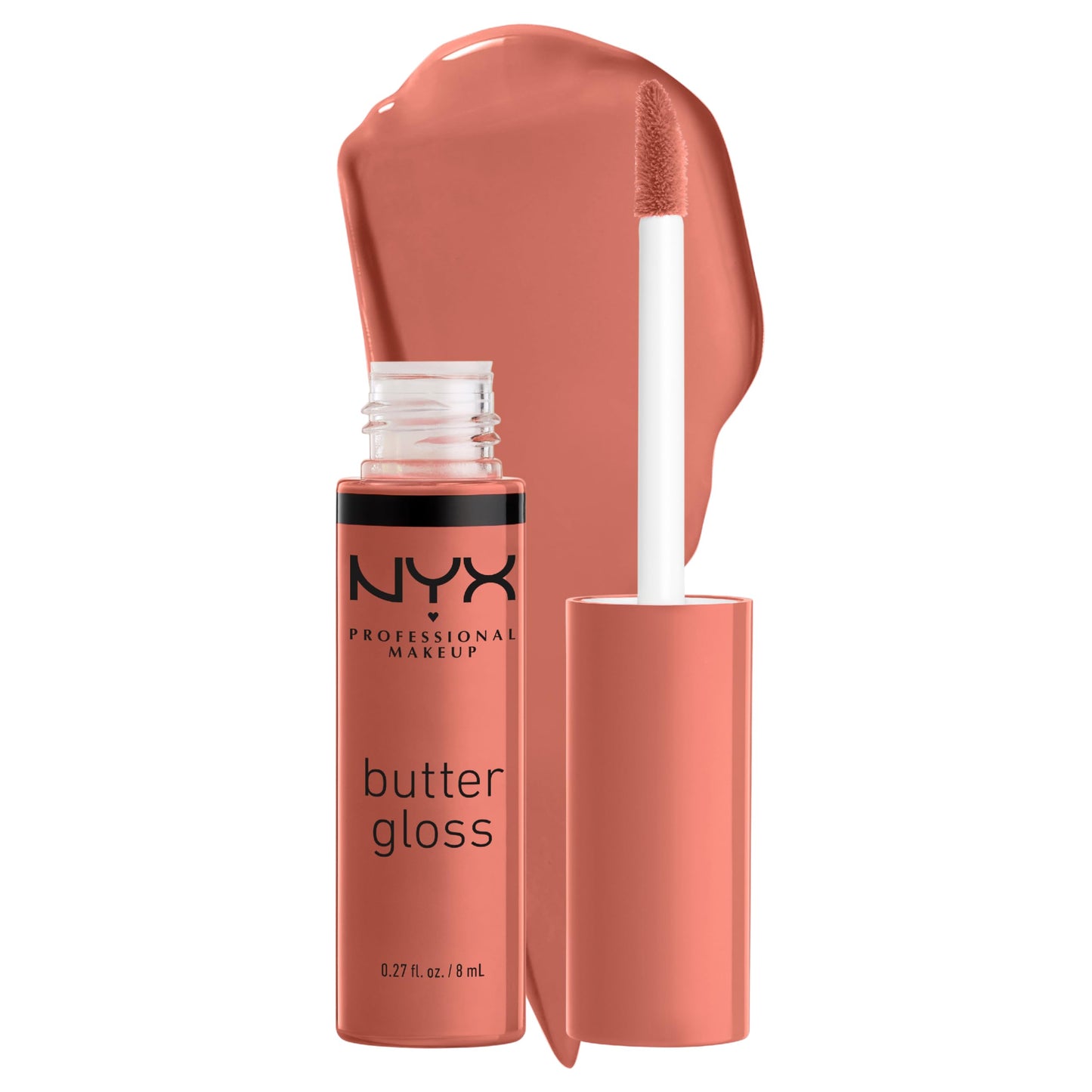 NYX PROFESSIONAL MAKEUP Butter Gloss, Non-Sticky Lip Gloss - Bit Of Honey (Peach Nude) Beauty & Personal Care NYX PROFESSIONAL MAKEUP