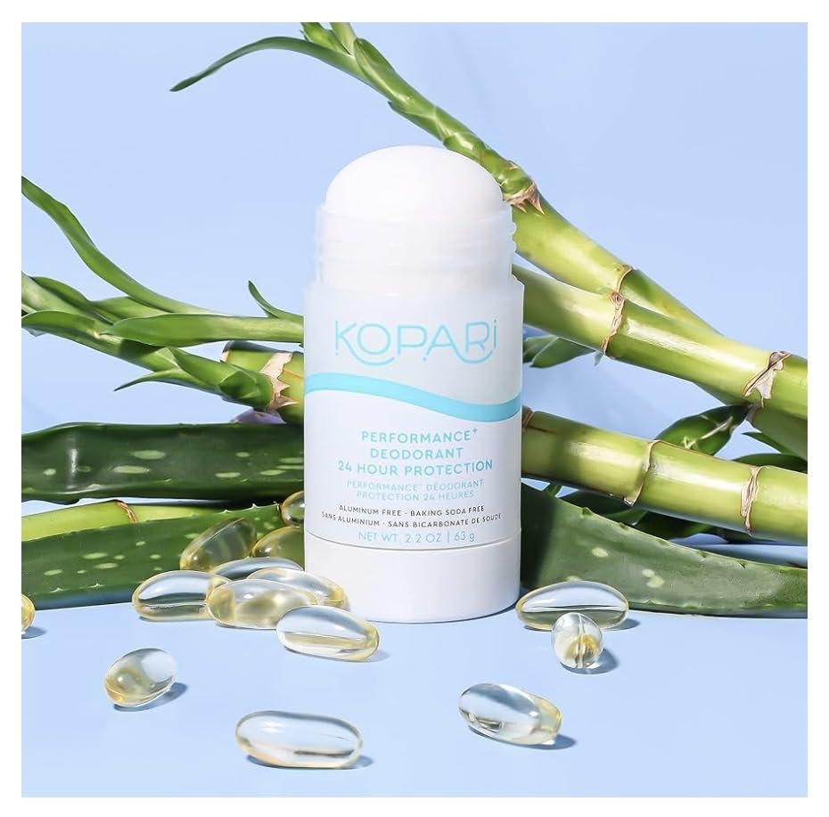 Kopari Performance Plus Aluminum-Free Deodorant, Sport Deodorant for 24 Hour Odor Protection, Non Toxic & Clean, No Parabens or Baking Soda, 2 oz Beauty and Personal Care Kopari
