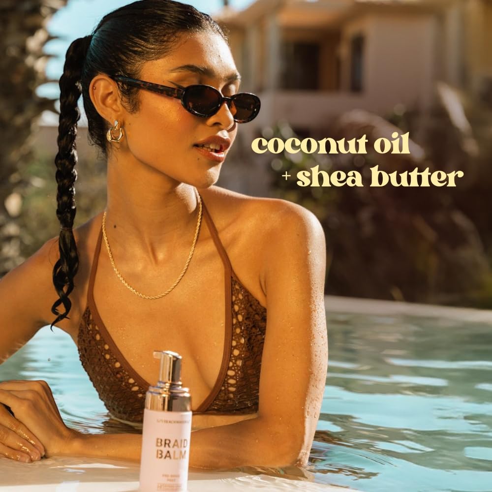 The Beachwaver Co. Braid Balm Pre-Braid Prep - Full Size (4 Fl Oz) | Frizz-Taming Primer Foam | Strengthen and Reduce Flyaways w/HiX Vegan Bond Beauty & Personal Care The Beachwaver Co.
