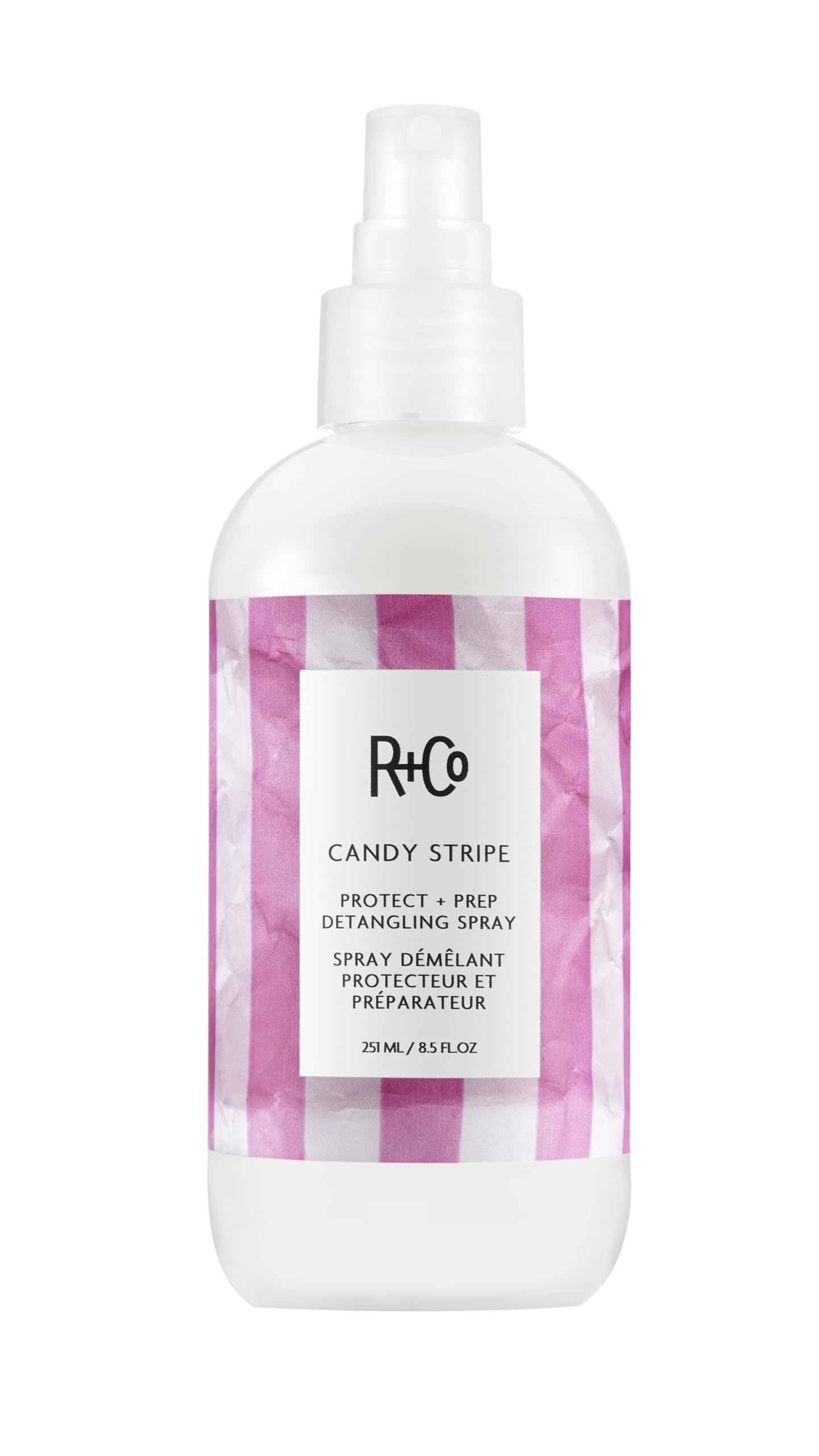 R+Co Candy Stripe Protect + Prep Detangling Spray Beauty & Personal Care R+Co