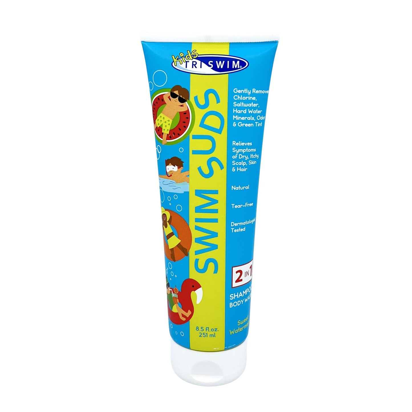TRISWIM Kid’s SWIM SUDS Formulated for BABIES and up. NATURAL, TEAR-FREE, 2-in-1 Shampoo and Body Wash | Gently Removes Chlorine & Saltwater | Beauty & Personal Care TRISWIM