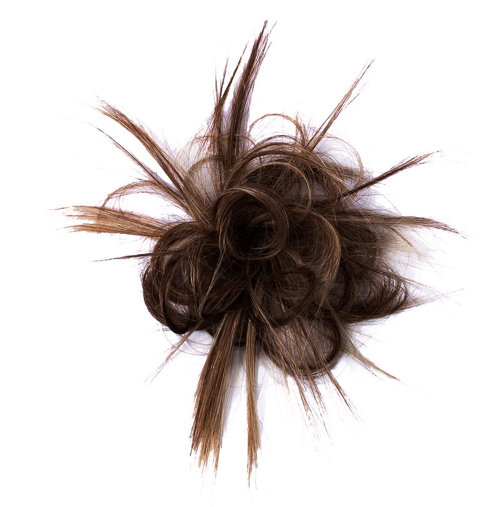 Hairdo Spiky Clip Textured Natural Looking Hairpiece Clip by Hairuwear - R10 Chestnut