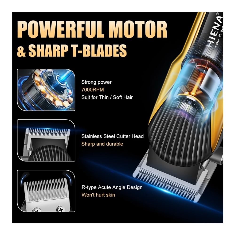 EWKYLSEM Razors Hair Cutting Machine,Professional Barber Machines 2set,USB Charging,knob Adjustment Easy to use,Help You Design Gift Choices(Blue 2 Beauty and Personal Care EWKYLSEM