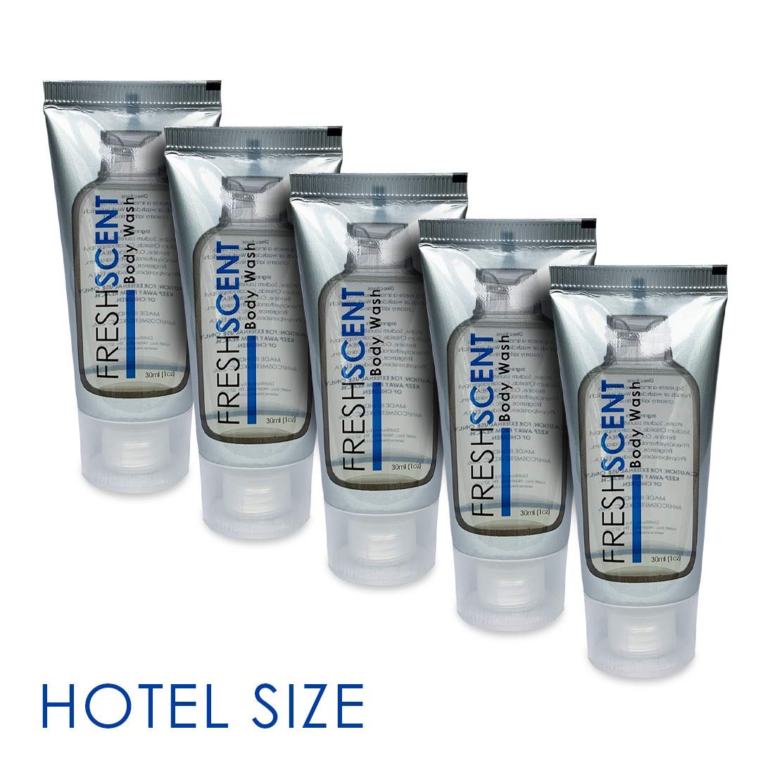 Freshscent Body Wash 1oz (100 Pack) Hotel Travel Size, Bulk Amenities and Toiletries for Hospitality Beauty & Personal Care Freshscent