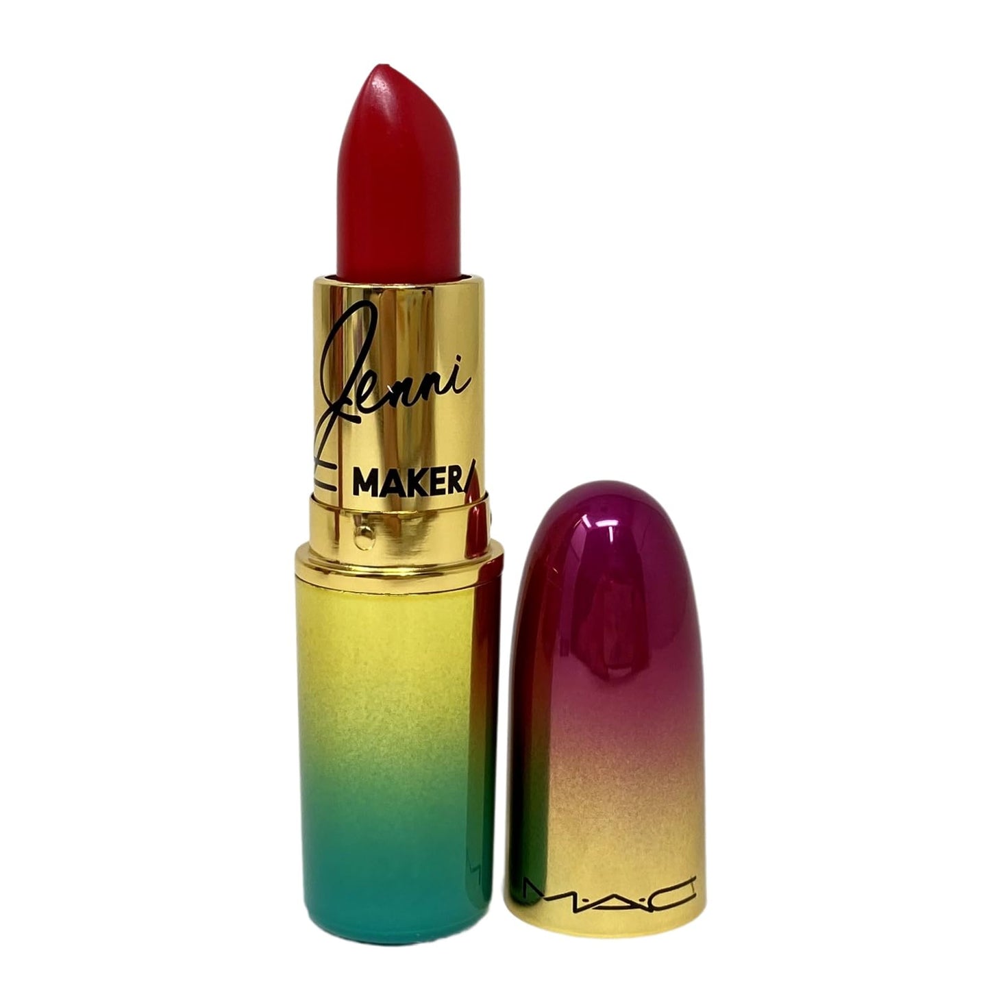 M.A.C Cosmetics Limited Edition Collection Make/Benito Skinner Amplified Creme Lipstick - @BennyDrama7 (Bright Yellow Red) - 0.1 oz / 3 g Beauty & Personal Care MAC