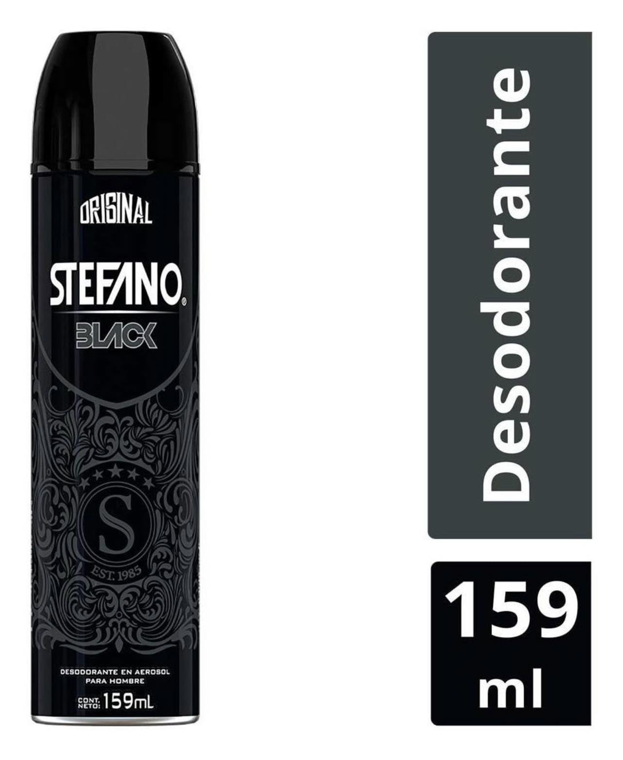 Stefano Black Desodorante / Deodorant Spray by Lournay 4.3 Oz (125 grs) by Stefano Beauty and Personal Care Stefeno