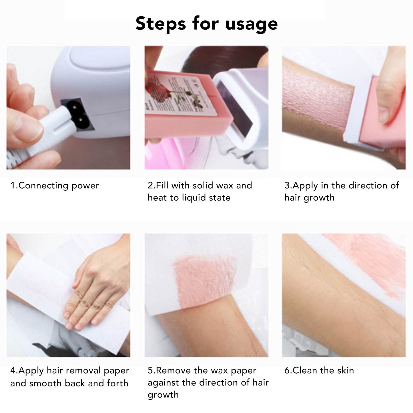 NSXAYIWE Roll on Wax Warmer for Hair Removal, Cartridge Depilatory Wax Heater for Hair, Leg, Face, Armpit, Bikini, Portable Wax Roller for Men Women Beauty and Personal Care NSXAYIWE