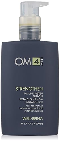 Organic Male OM4 Strengthen: Immune System Support Body Cleansing & Hydration Oil Mens Moisturizing Bath and Shower Oil Beauty & Personal Care Organic Male