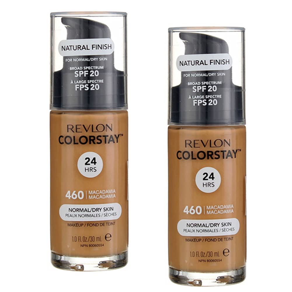Pack of 2 Revlon ColorStay Makeup for Normal/Dry Skin Skin SPF 20, Macadamia (460)2 Beauty & Personal Care REVLON