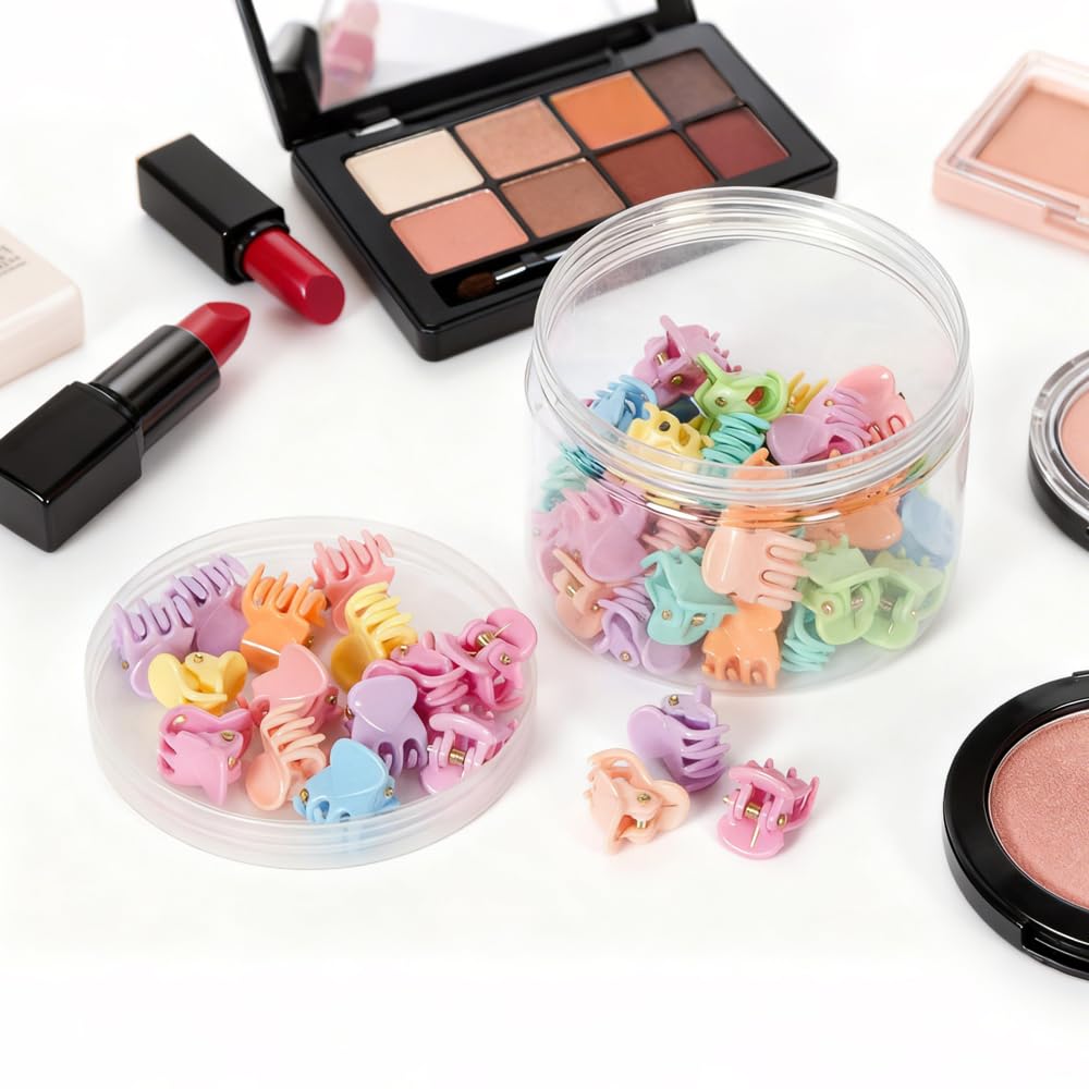 50 PCS Mini Hair Claw Clips? Bangs Strong Grip Multifunction Clamp Clips. (Macaron) Beauty and Personal Care Yongdeli