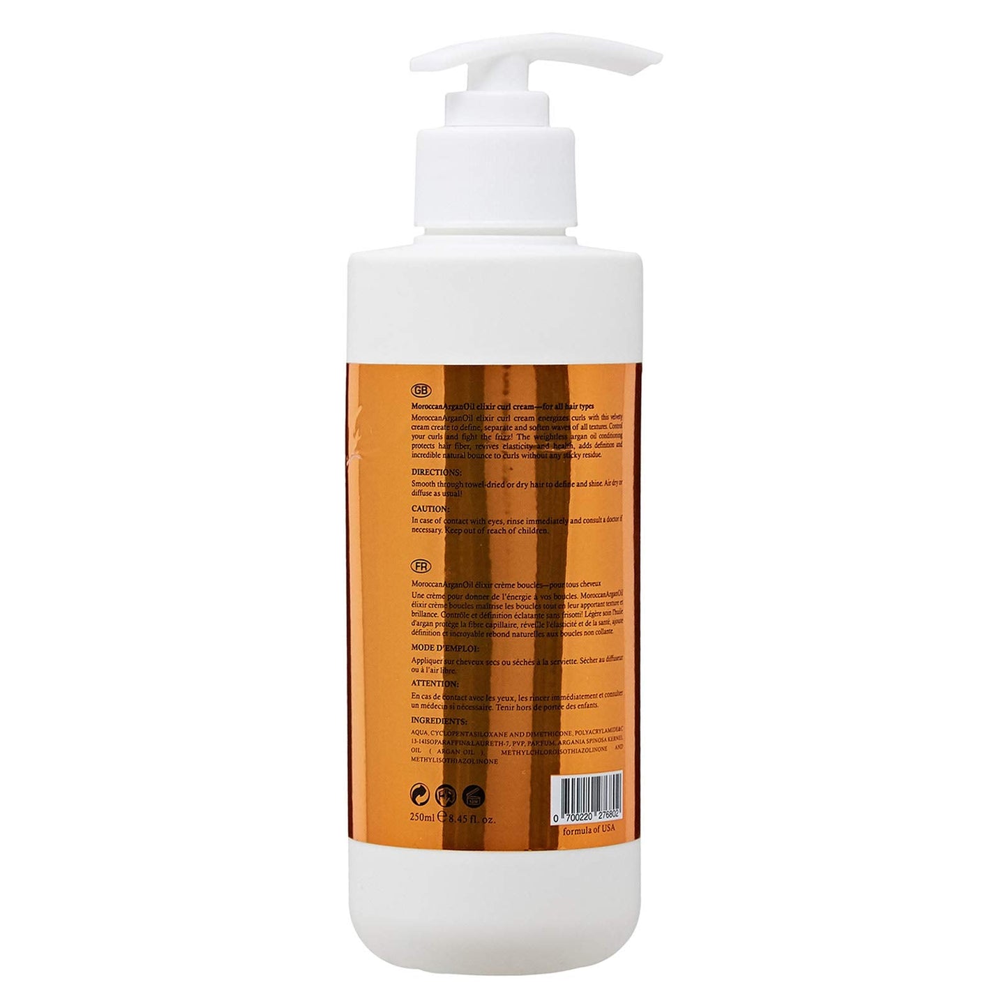 Otto Keunis Moroccan Argan Oil Elixir Curl Cream -Weightless Argan Oil Conditioning-Curl Definition & Control. All Hair Types. 250 ml/ 8.45 fl.oz. Beauty & Personal Care OTTO KEUNIS