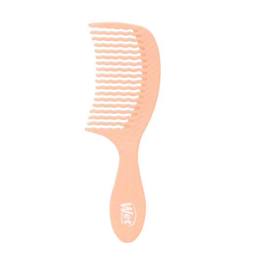 Wet Brush Go Green Coconut Oil Infused Treatment Comb - Wide Tooth Hair Detangler with WaveTooth Design that Gently and Glides Through Tangles - No
