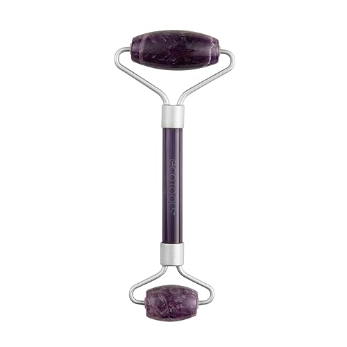 EcoTools Amethyst Facial Roller, Real Stone Face Roller & Massager, Skincare & Sculpting Tool, Reduces Puffiness & Dark Circles, Eco-Friendly Beauty Beauty & Personal Care EcoTools