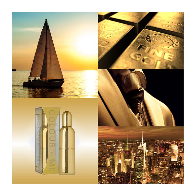 COLOUR ME Milton-Lloyd Gold Homme - Cologne for Men - Oriental Perfume for Men - Spicy, Amber Perfume - Mens Cologne - Long Lasting Perfume - 1.7 oz Beauty & Personal Care COLOUR ME