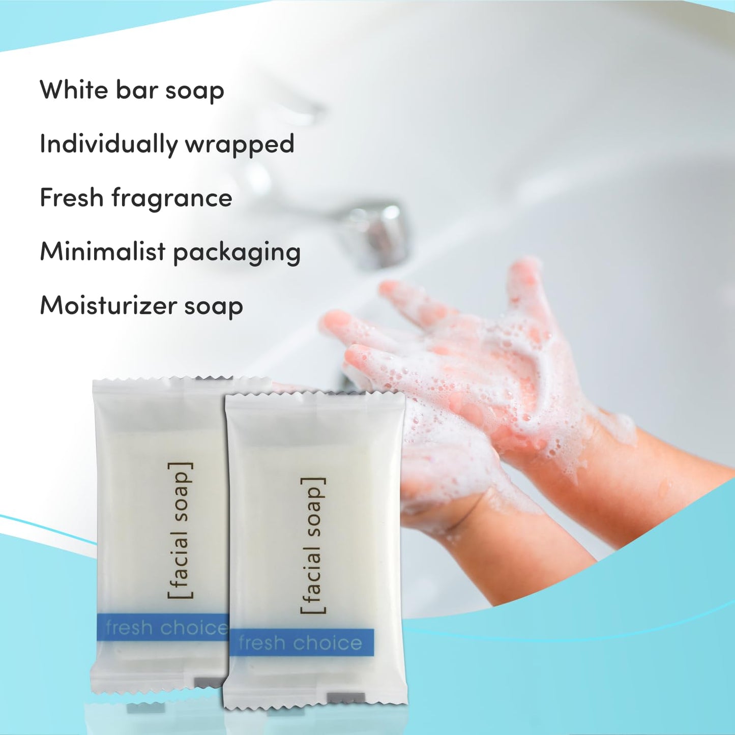 Fresh Choice Bulk Hotel Soap, Individually Wrapped Bar Soaps, Mini Trial Size Toiletries, Bath Body Hand Soap for Vacation Rentals and Motel Guest Beauty & Personal Care Fresh Choice
