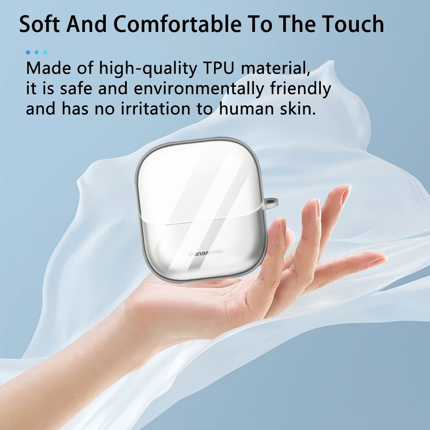for Panasonic ES-CM3A Swipe Right Compact Shaver Case Cover, NOUKAJU TPU Protective Cover(with Carabiner+Lanyard) Drop-Proof, Scratch-Proof,Protective Beauty and Personal Care NOUKAJU