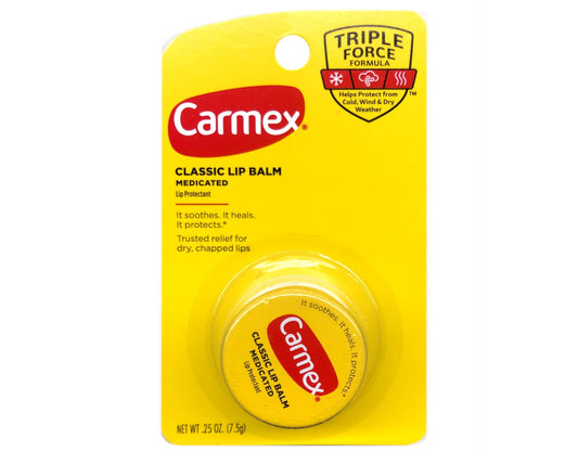 Carmex Classic Lip Balm 0.25 oz.Jar (3 Pack) Beauty and Personal Care Carmex