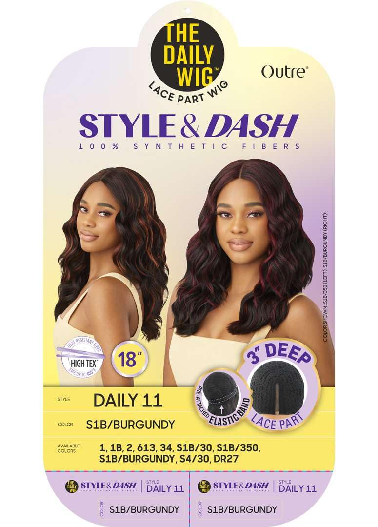 Outre The Daily Wig - Style & Dash - Daily 11 (BROWN GRAY 34)
