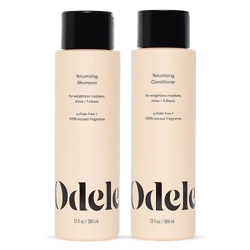 Odele Volumizing Sulfate-Free Shampoo & Conditioner Set, Adds Moisture, Shine, and Fullness for Straight or Wavy Hair Types, 13 Fl Oz Each (2-Pack) Beauty & Personal Care Odele
