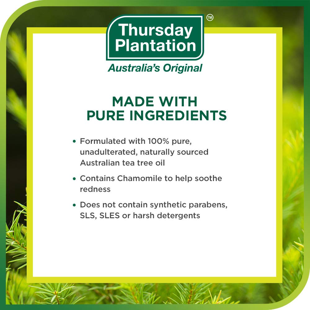 Thursday Plantation Tea Tree Face Wash Foam, Gentle Soap-Free Skin Cleanser, 5.1 fl oz Beauty & Personal Care Thursday Plantation