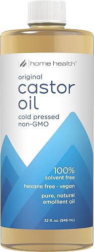 Home Health Original Castor Oil, Promotes Healthy Hair And Skin, Natural Skin Moisturizer - Pure, Cold Pressed, Non-GMO, Hexane-Free, Solvent-Free Beauty & Personal Care Home Health