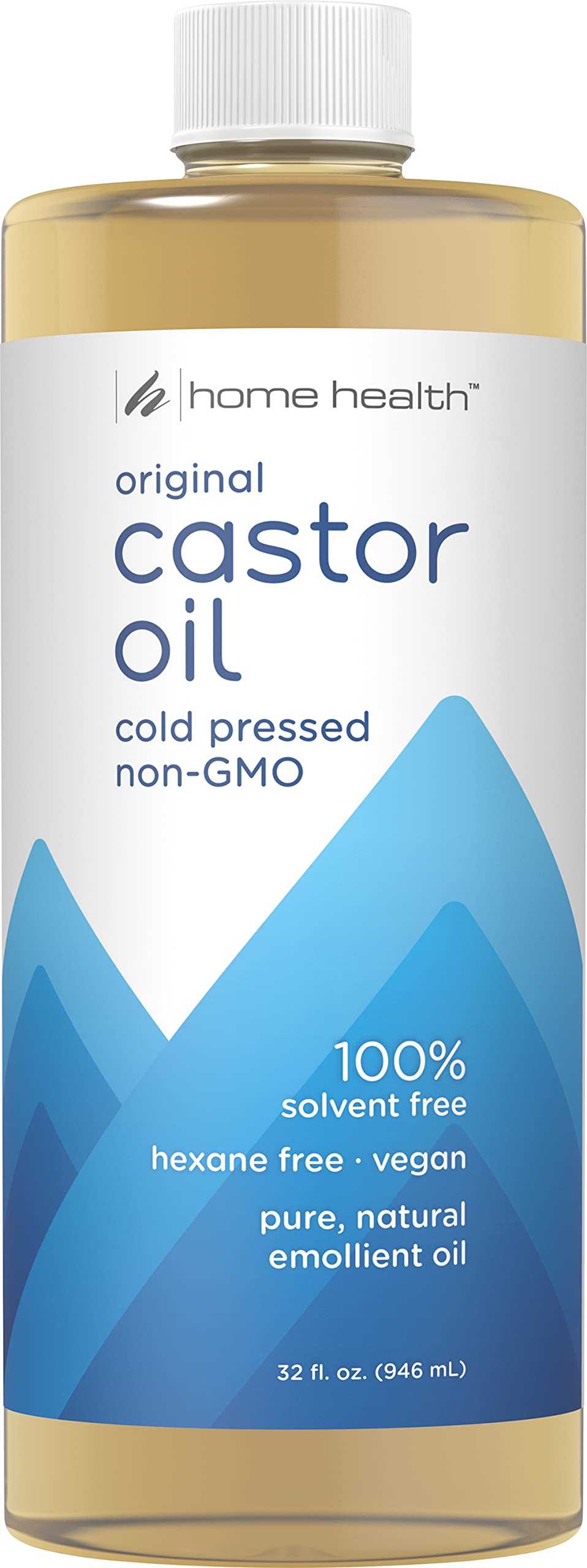 Home Health Original Castor Oil, Promotes Healthy Hair And Skin, Natural Skin Moisturizer - Pure, Cold Pressed, Non-GMO, Hexane-Free, Solvent-Free Beauty & Personal Care Home Health