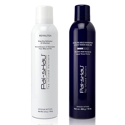 Pai-Shau - RoyalTEA & Sublime Hair Refreshers, Lightweight Medium Hold Hair Spray and Volume Boost, Shine Enhancing & No Flaking for All Hair Types Beauty & Personal Care Pai-Shau