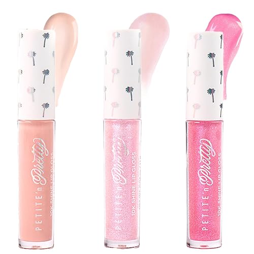 Petite 'N Pretty Snow Getter Lip Gloss Set - Mini 10K Shine Trio for Kids, Tweens & Teens - Non-Toxic, High-Gloss Sparkly Makeup - Gift-Ready Clean Beauty & Personal Care Petite 'N Pretty