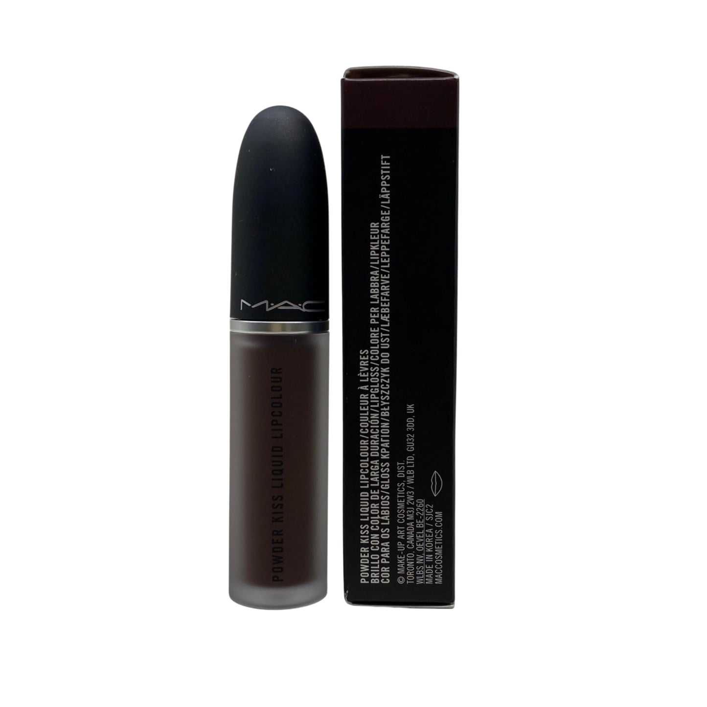 MAC Cosmetics Powder Kiss Liquid Lipcolour - 955 Chestnut (Deep warm brown) .17 oz / 5 ml Beauty & Personal Care MAC