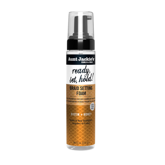 Aunt Jackie's Curls & Coils Braid + Twist Collection Ready, Set, Hold Braid Setting Foam with Extra Firm Hold, 8.5 fl oz Beauty & Personal Care Aunt Jackie's