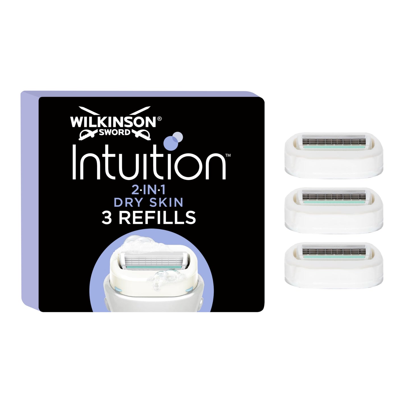 Wilkinson Sword Intuition Dry Skin Razor Blades for Women, Pack of 3 Beauty and Personal Care Wilkinson Sword