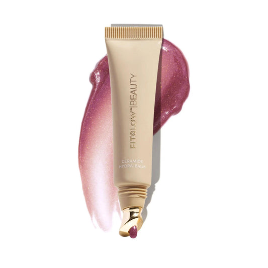 Fitglow Beauty Ceramide Hydra-Balm Lip Gloss - Hydrating Lip Serum with Peptides & Glutathione - Plumping & Anti-Aging Lip Skincare - Dry & Chapped Beauty and Personal Care FITGLOW