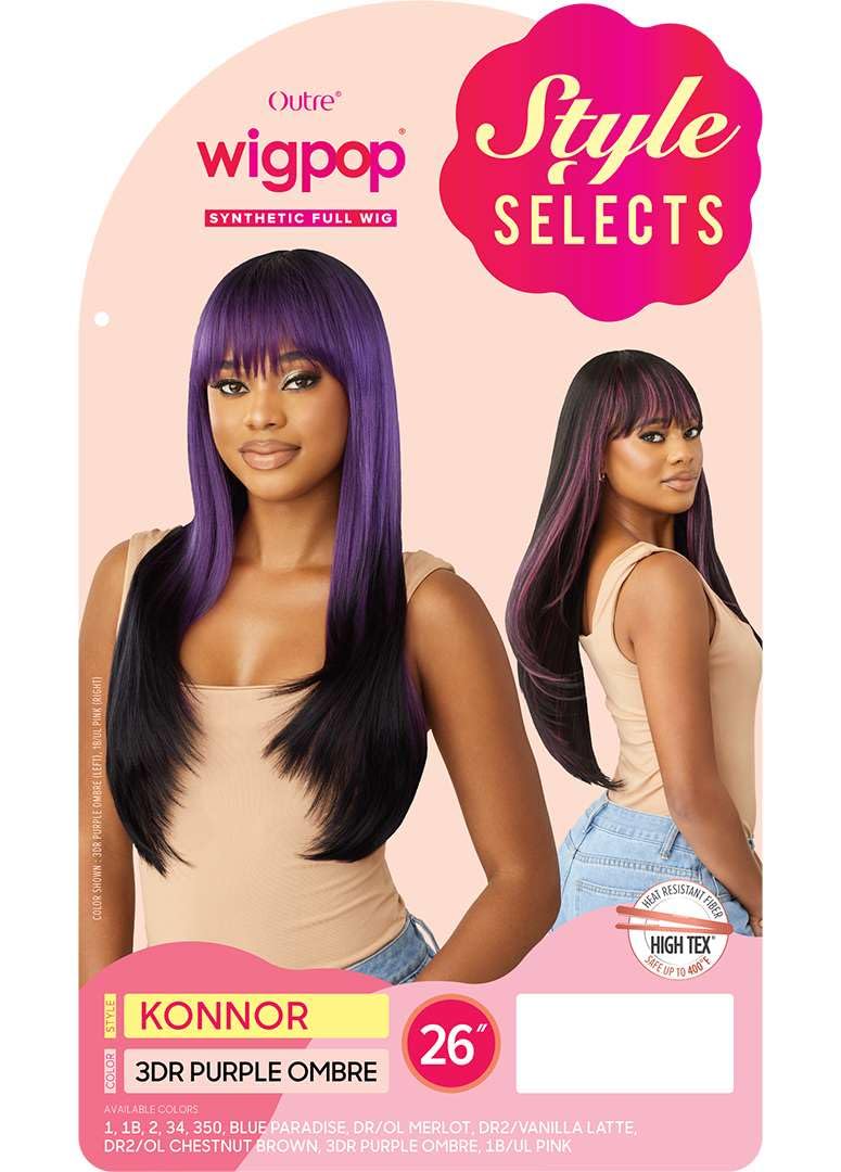 Outre Wigpop Synthetic Full Wig - Style Selects - Konnor (DARK BROWN 2)