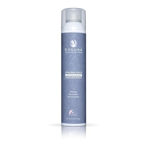 COLURE Strong Hold Finishing Spray 10 oz - Firm Flexible Professional Hairbrushable Hairspray with Humidity Resistance Beauty & Personal Care COLURE