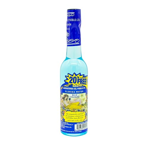 Laboratorios Del Pueblo Florida Water Blue Rose Floral Cologne 5.0 Oz - One (1) Plastic Bottle Beauty & Personal Care Laboratorios Del Pueblo