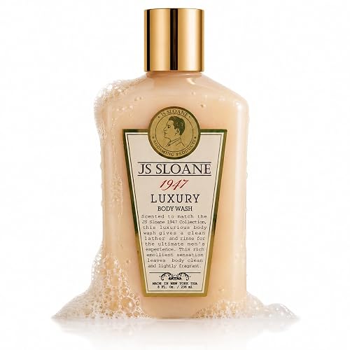 JS Sloane 1947 Luxury Body Wash for Men - Hydrating & Moisturizing Cleanser, Creamy Lather, Fresh Classic Scent, Deep Cleansing Formula, Leaves Skin Beauty & Personal Care JS Sloane